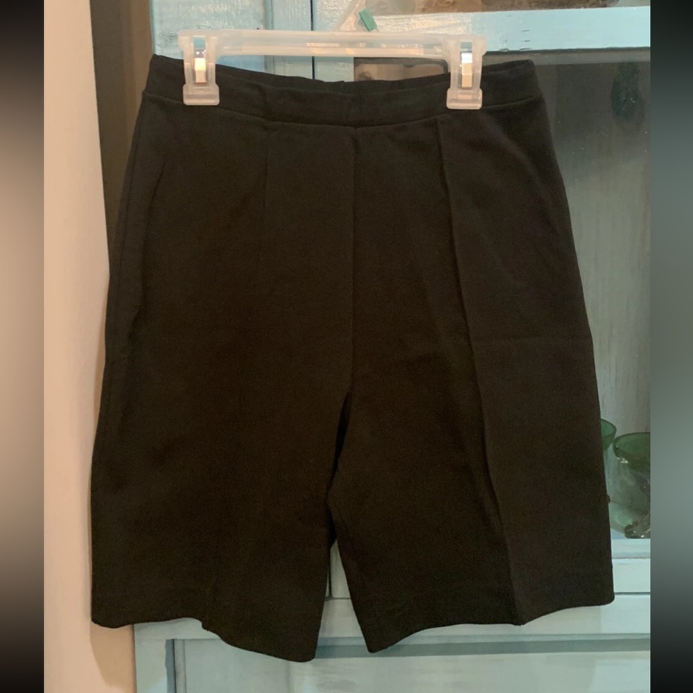 Vintage 60’s Myer Lang Marquis black elastic shorts capris peddle pushers